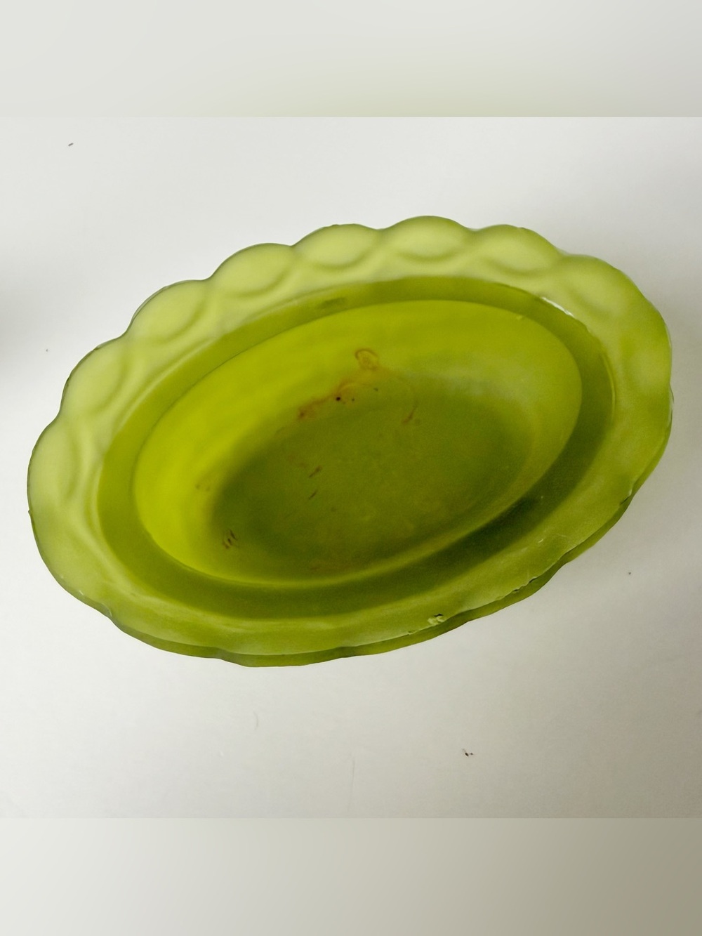 Vintage Westmoreland Green Satin Glass Hen On Nest Mini 3 1/2” - Picture 9 of 14
